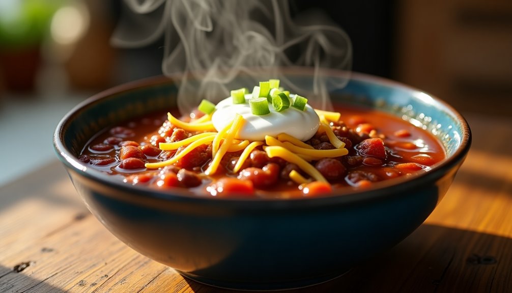 quick easy microwave chili bowl