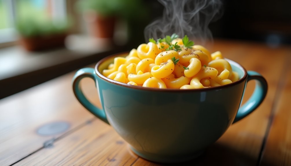 quick easy microwaved mac and cheese