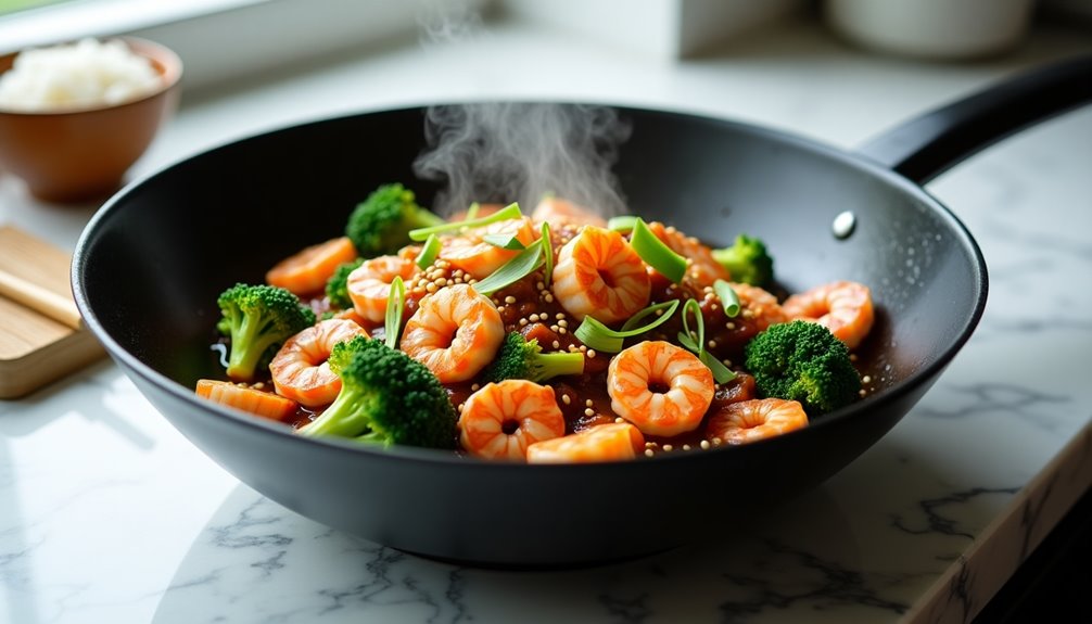 quick flavorful stir fried shrimp and broccoli