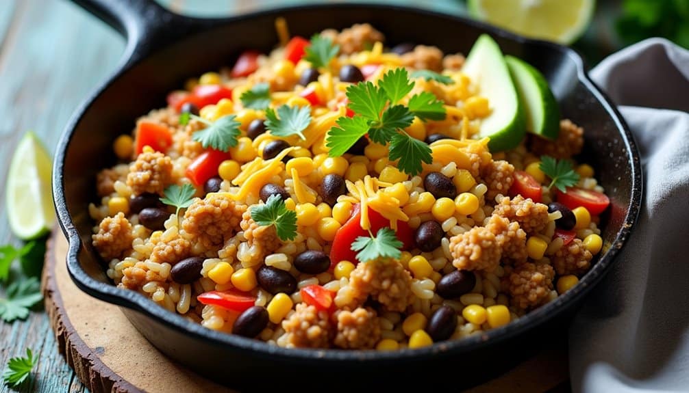 quick one pot turkey tacos