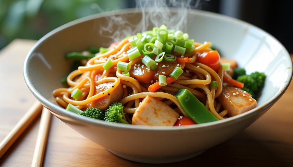 quick stir fried teriyaki noodles