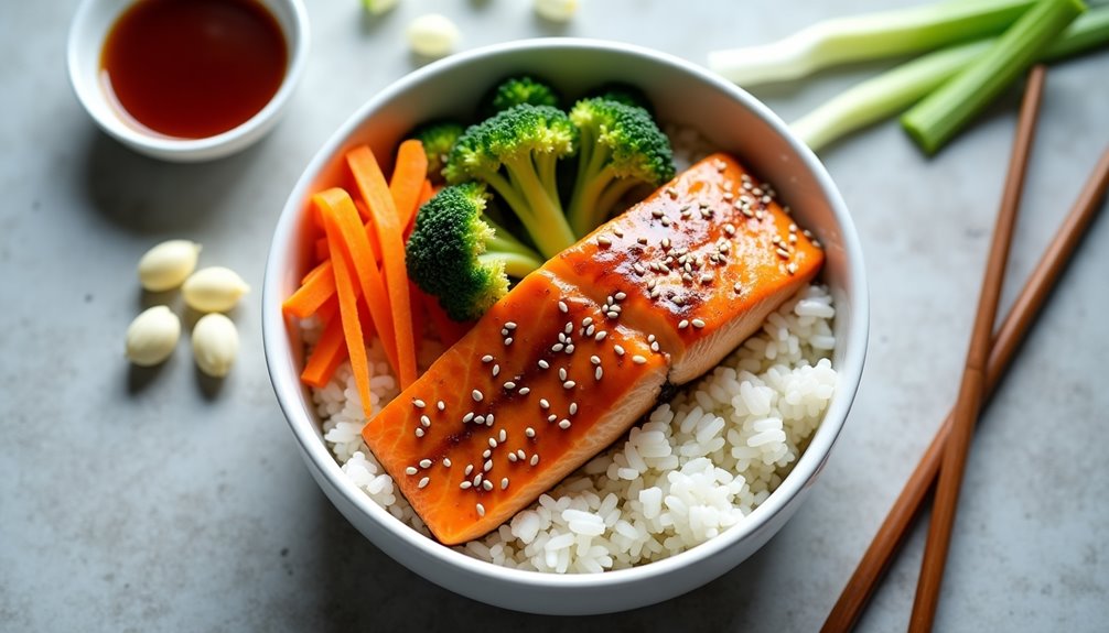 quick tasty teriyaki salmon meal