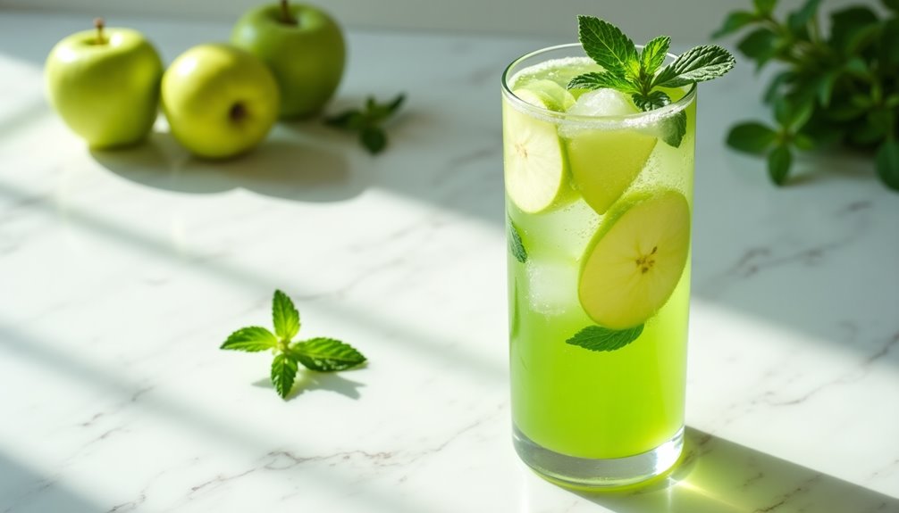 refreshing fruity minty beverage