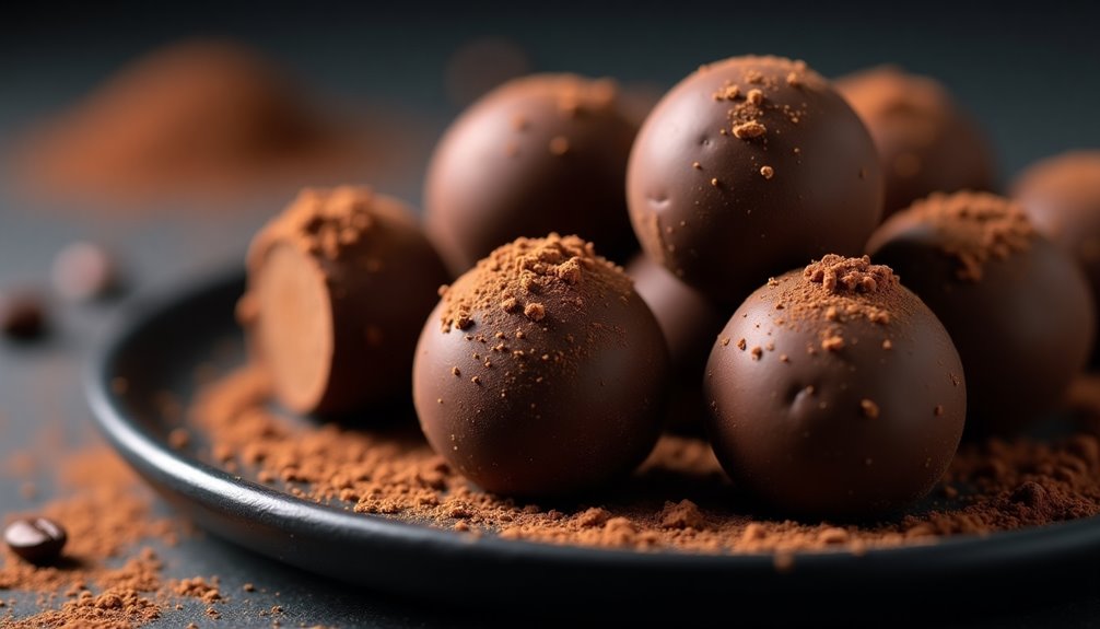 rich decadent chocolate truffles