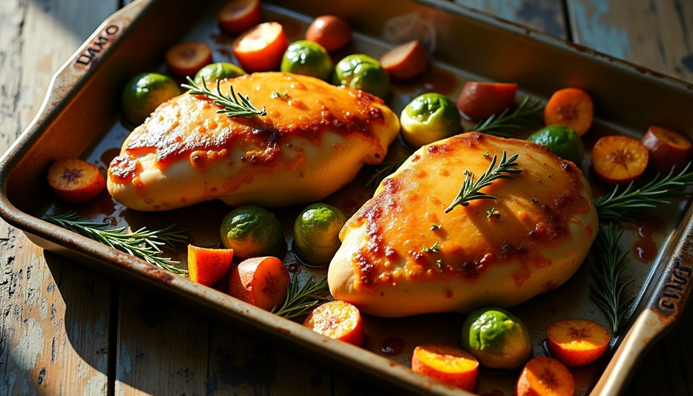 roasted chicken with honey mustard glaze