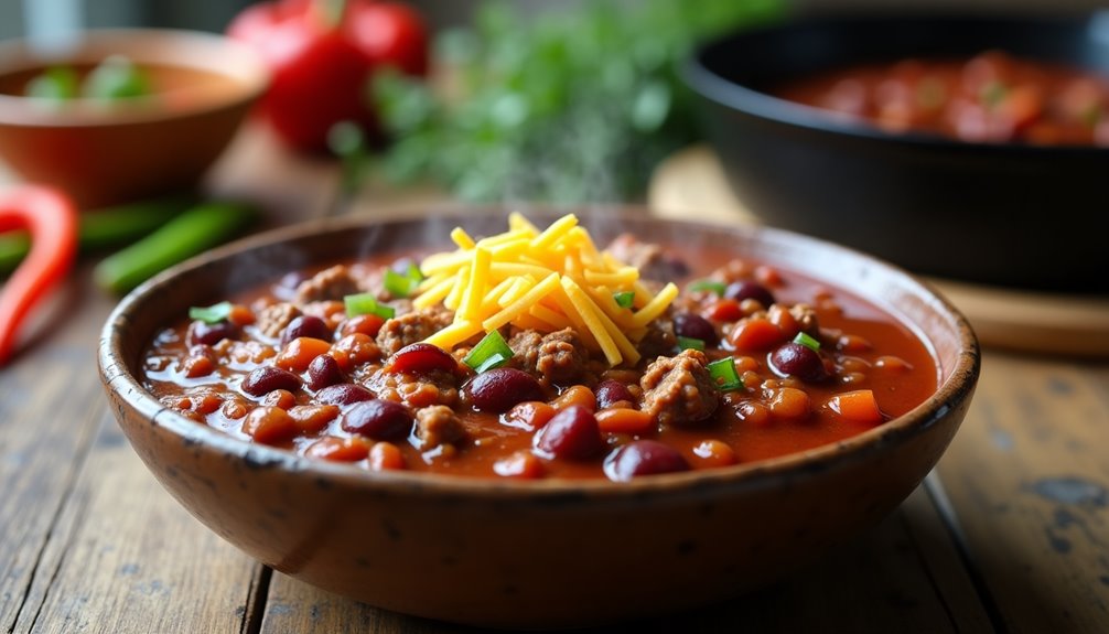 robust savory comforting chili
