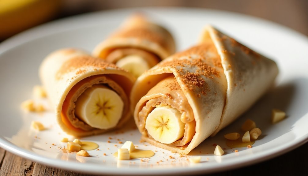 rolled banana confectionary treat