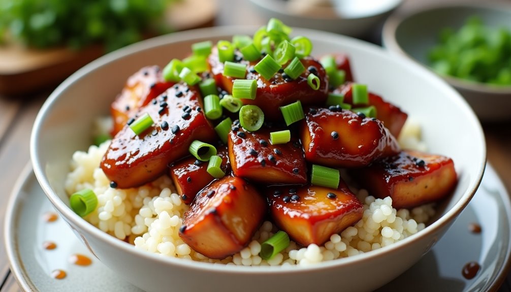 savory asian inspired chicken and rice