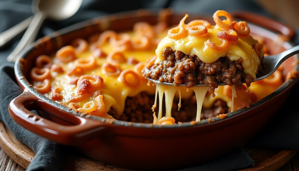 savory beef and onion casserole