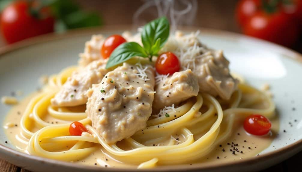 savory creamy italian inspired chicken dish