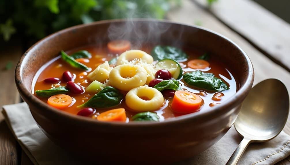 savory italian pasta vegetable soup
