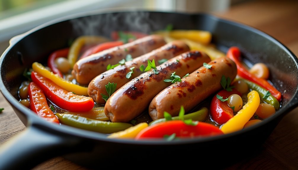 savory italian sausage and peppers