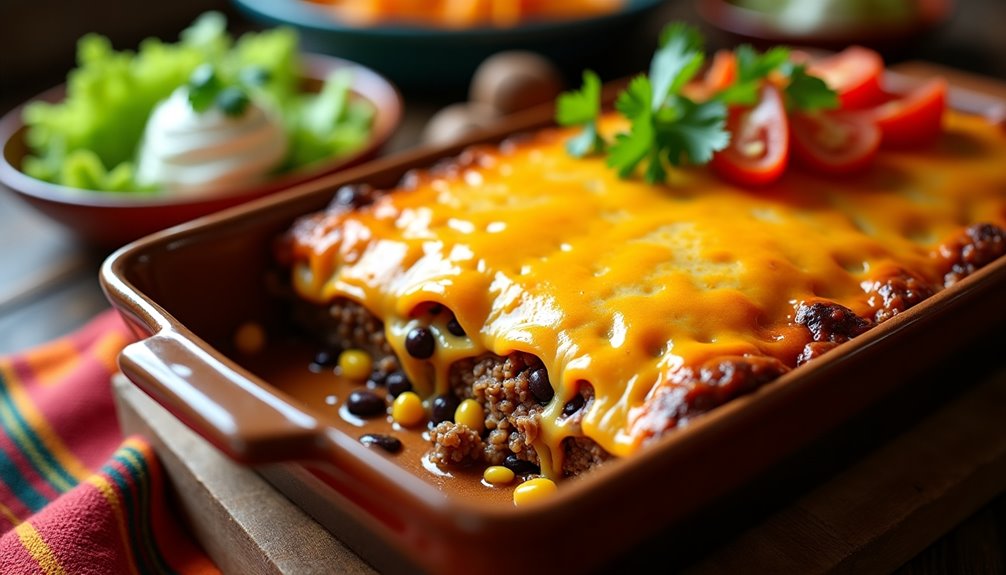 savory mexican inspired layered dish