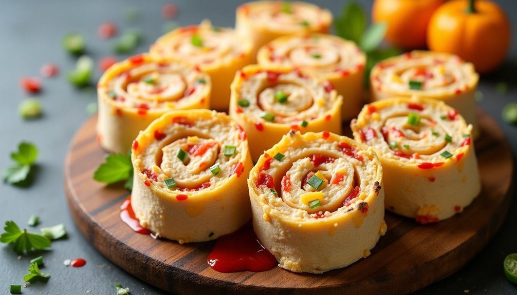 savory rolled tortilla appetizers