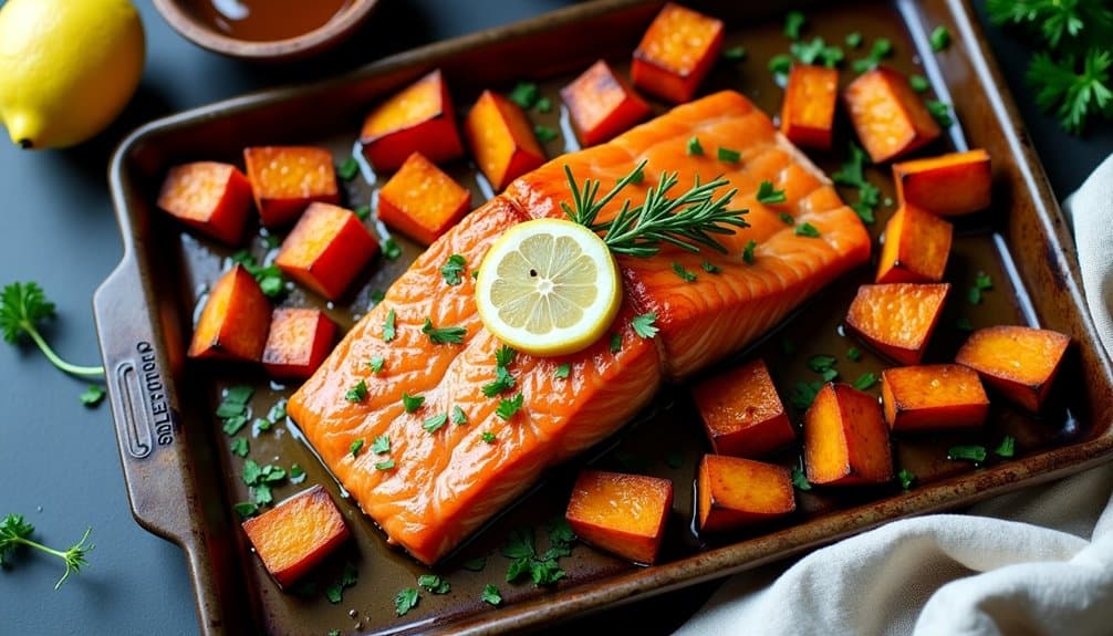 savory salmon sweet potatoes delight