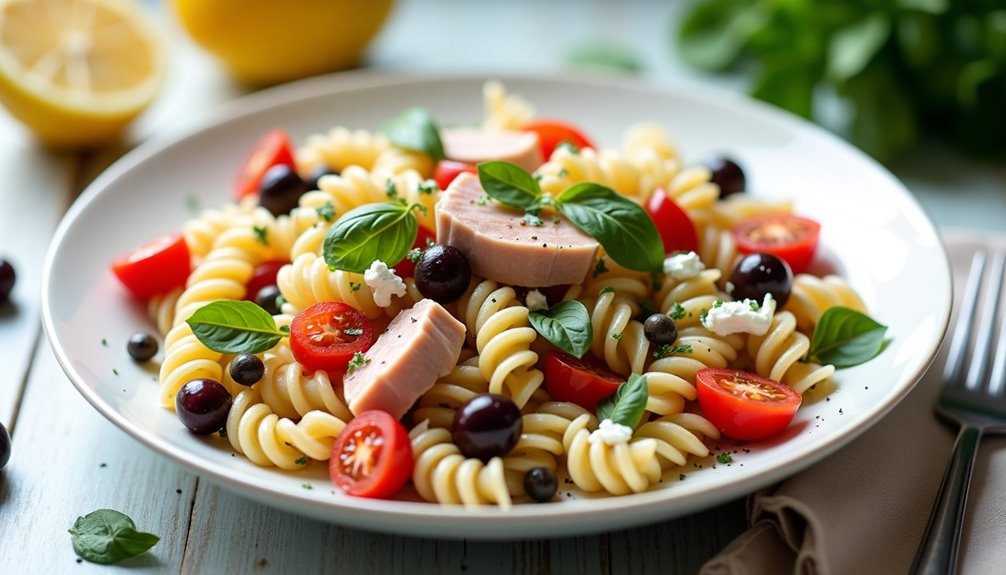 savory seafood infused pasta dish