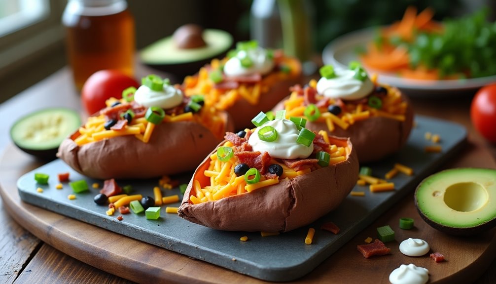 savory sweet potato football snack