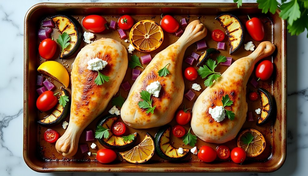 sheet pan greek chicken