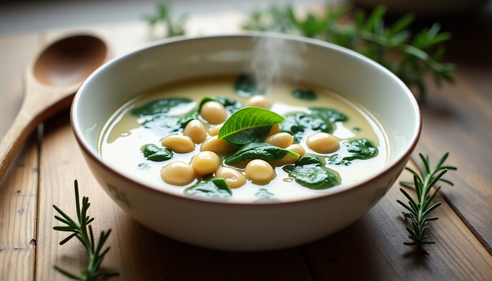 simple five ingredient white bean soup