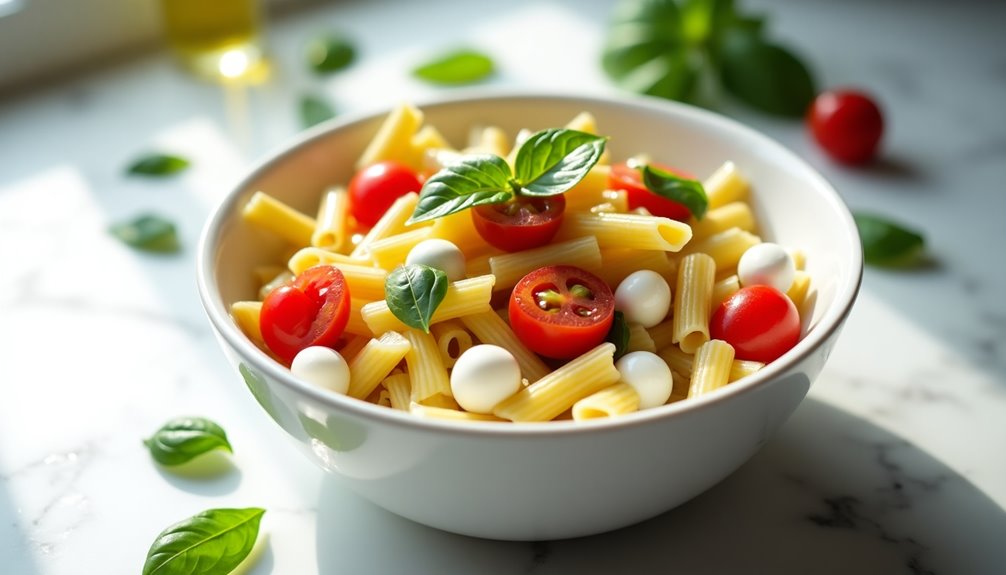 simple fresh caprese inspired pasta