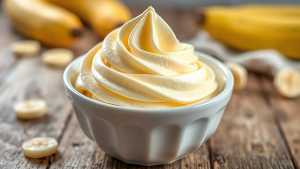 smooth sweet banana based dessert