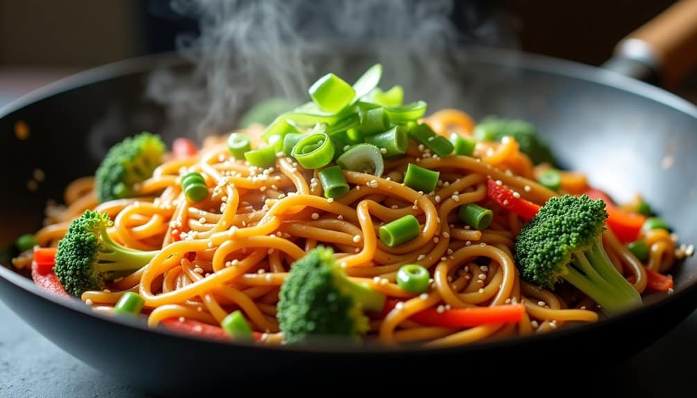 speedy asian noodle stir fry