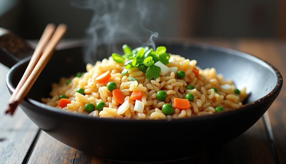 speedy vegetable based fried rice dish