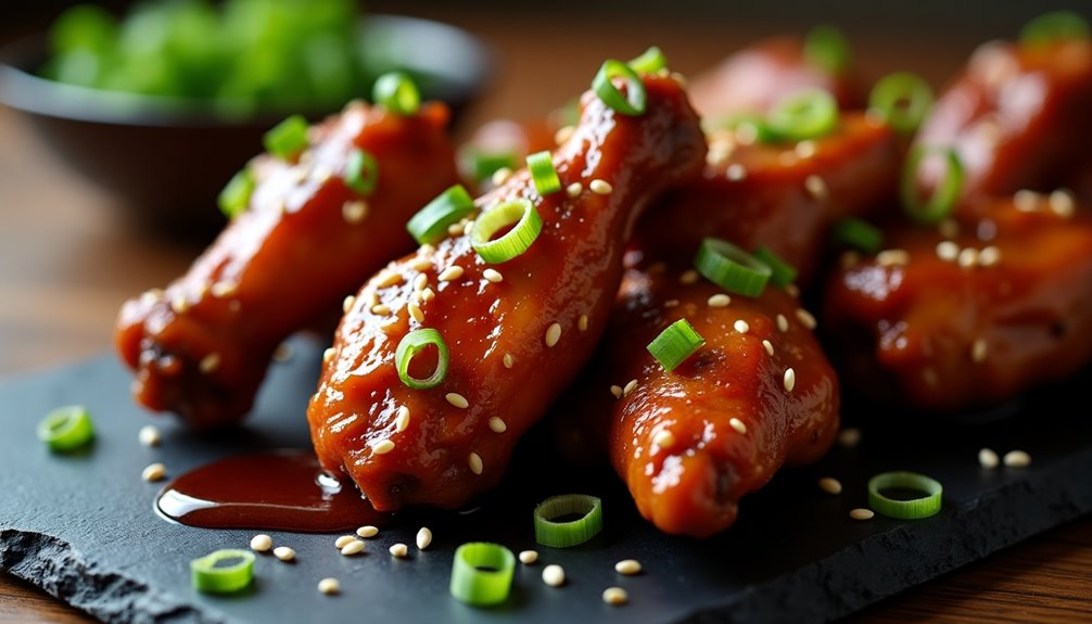sticky saucy flavorful chicken wings