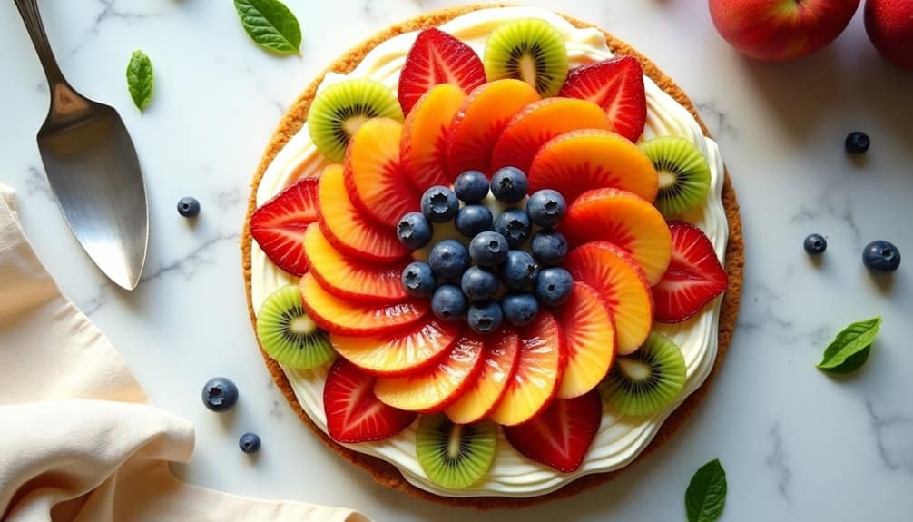 summery fruit topped sugar cookie creation