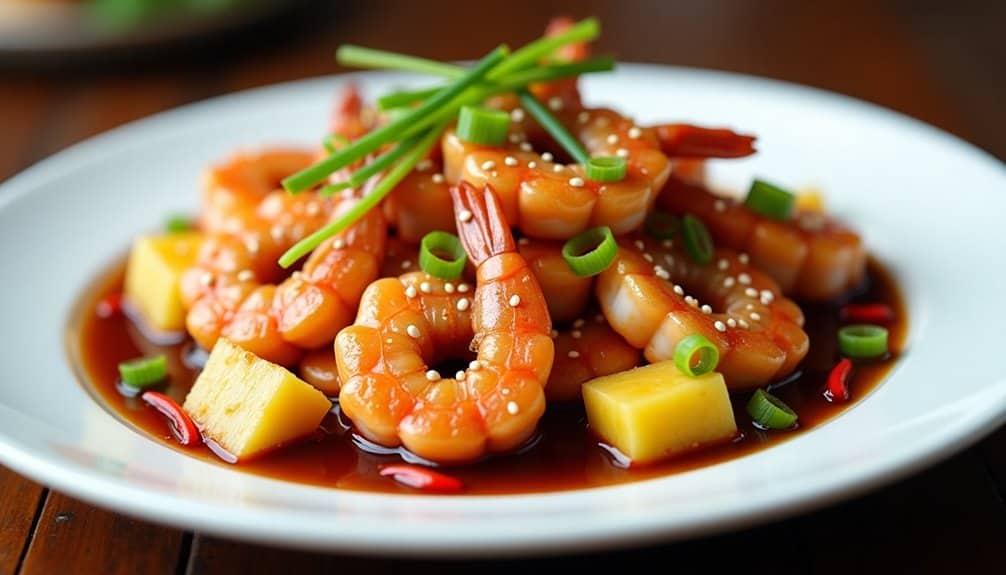 sweet savory shrimp delight