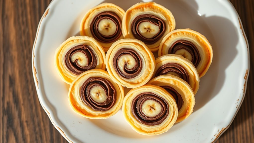 swirled hazelnut chocolate pastry delight