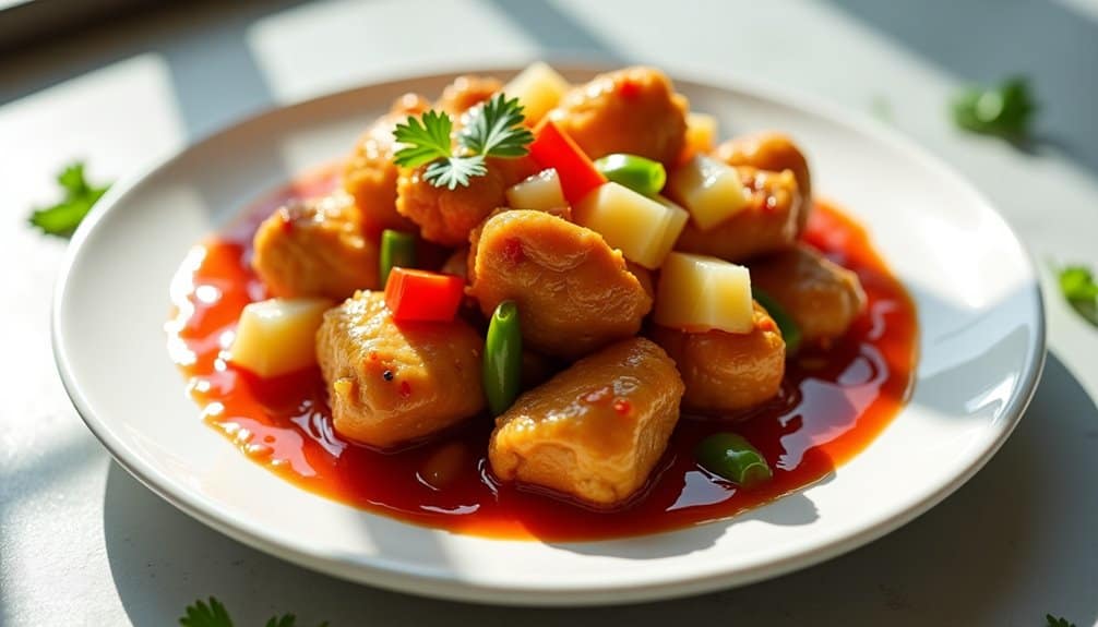 tangy savory crispy delightful