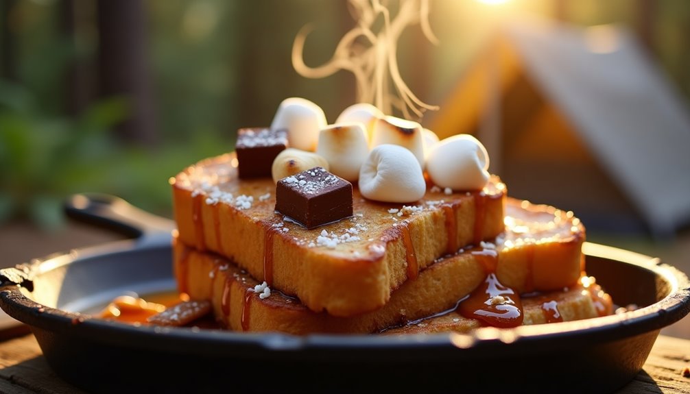 toasted marshmallow filled cinnamon spiced bread