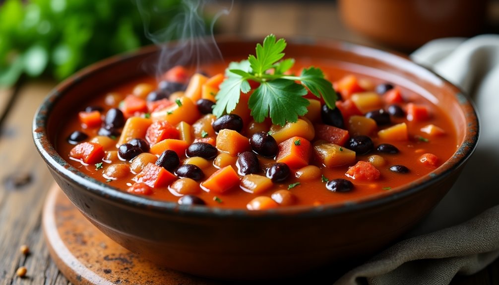 vegetarian three bean chili recipe