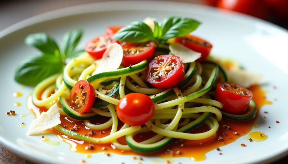 veggie noodles savory tomato delight