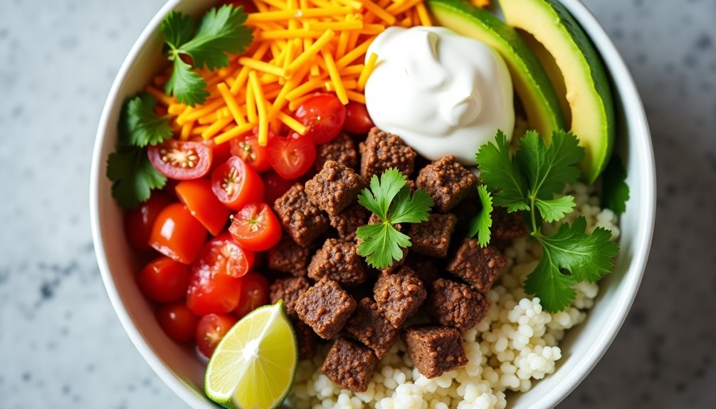 versatile vegetable meat fusion bowl