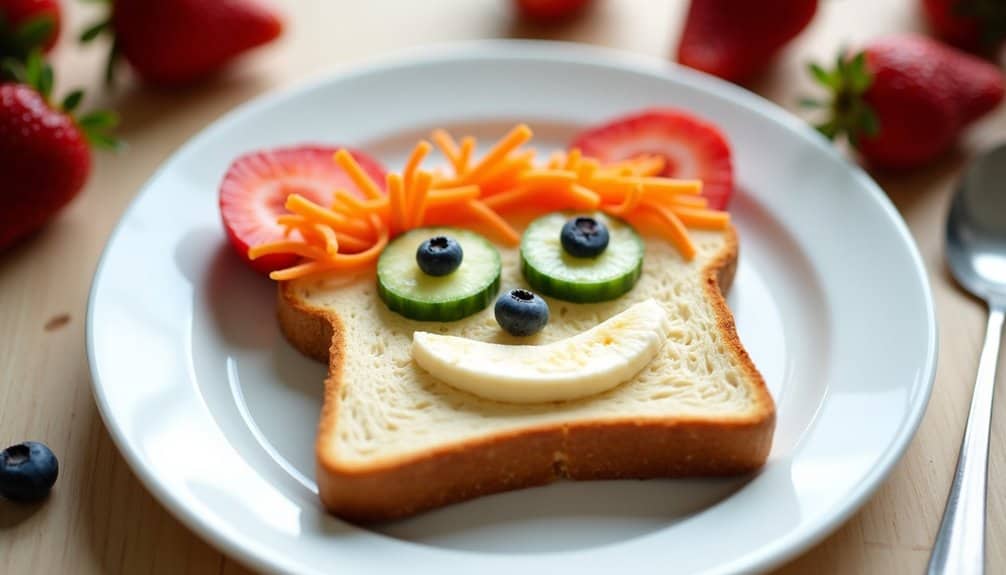 whimsical breakfast art creation