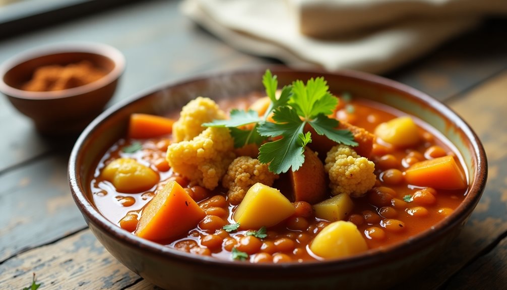 wholesome vegetarian curry dish