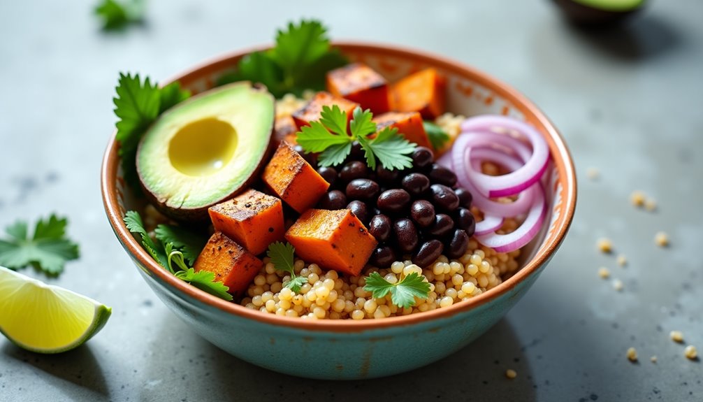 wholesome vegetarian nutritious power bowl