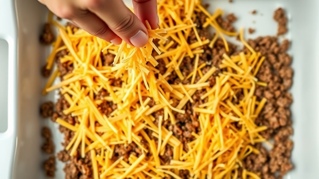 add cheese evenly now
