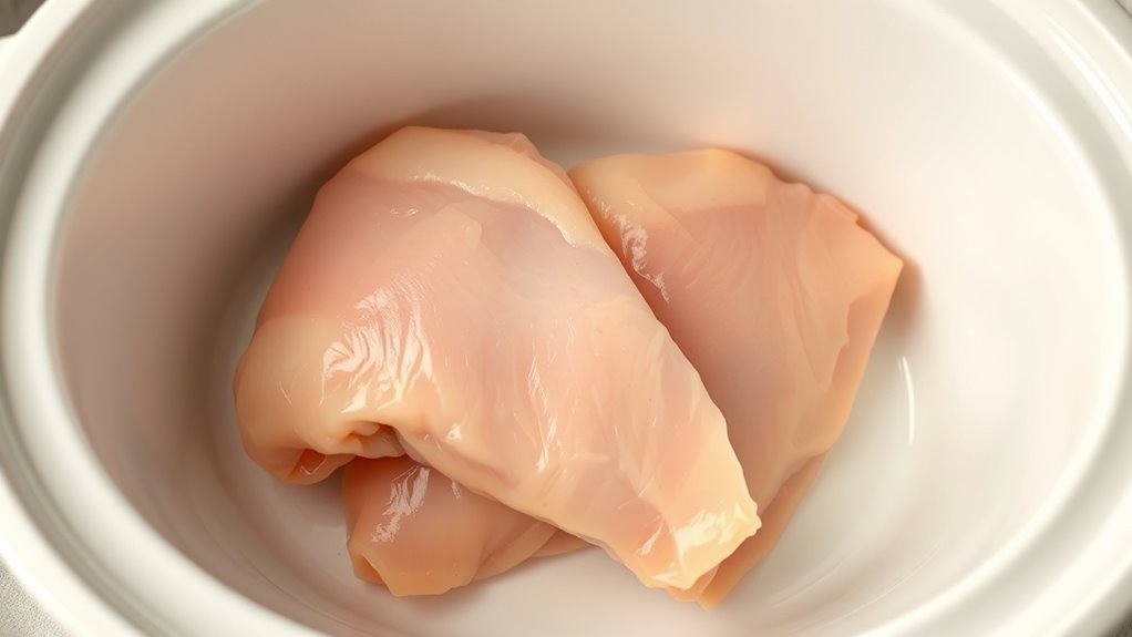 add chicken to pot