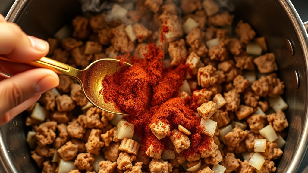 add chili powder mix