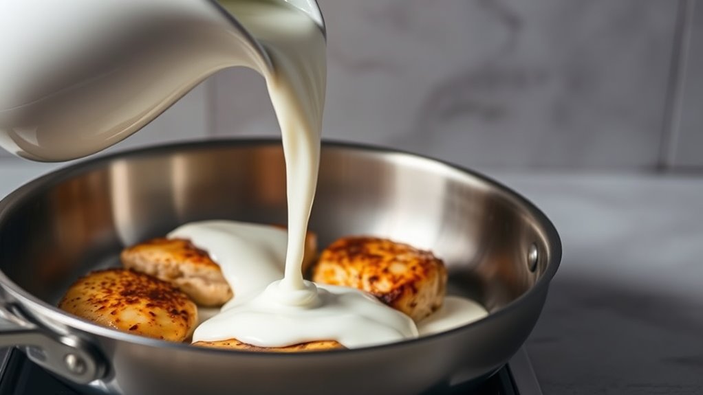 add coconut milk now