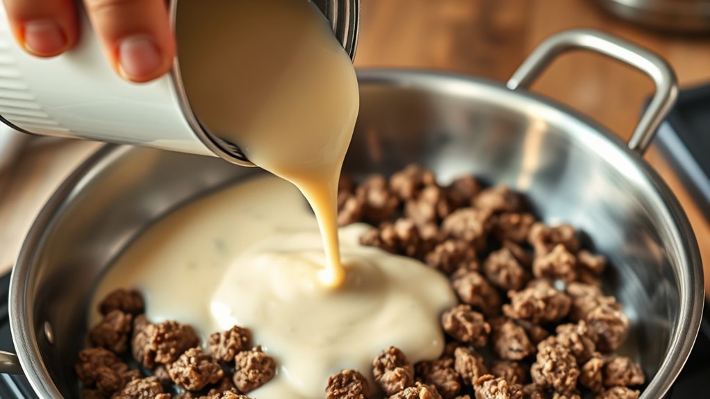 add cream soup now