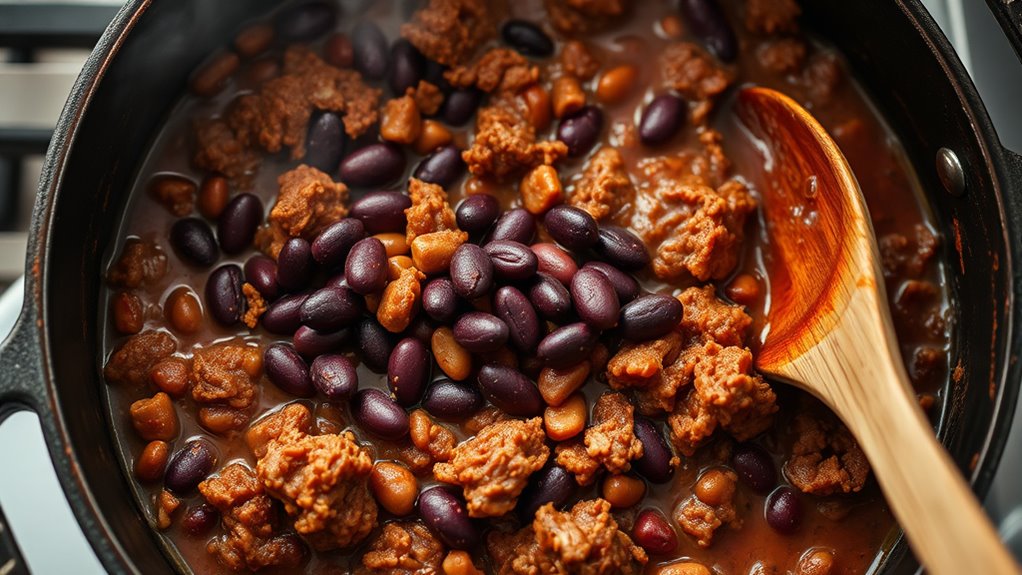 add kidney beans now