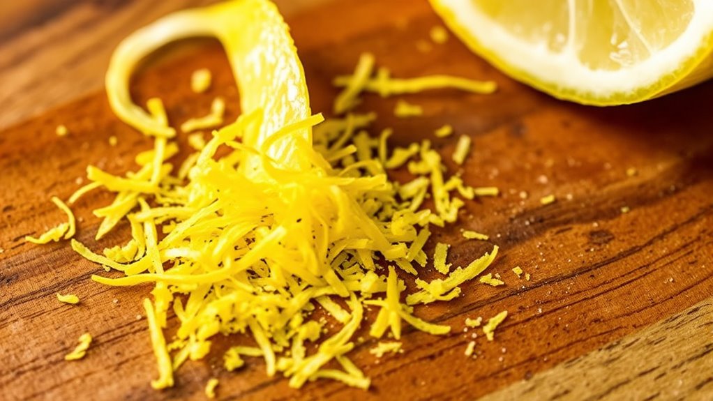 add lemon zest and juice