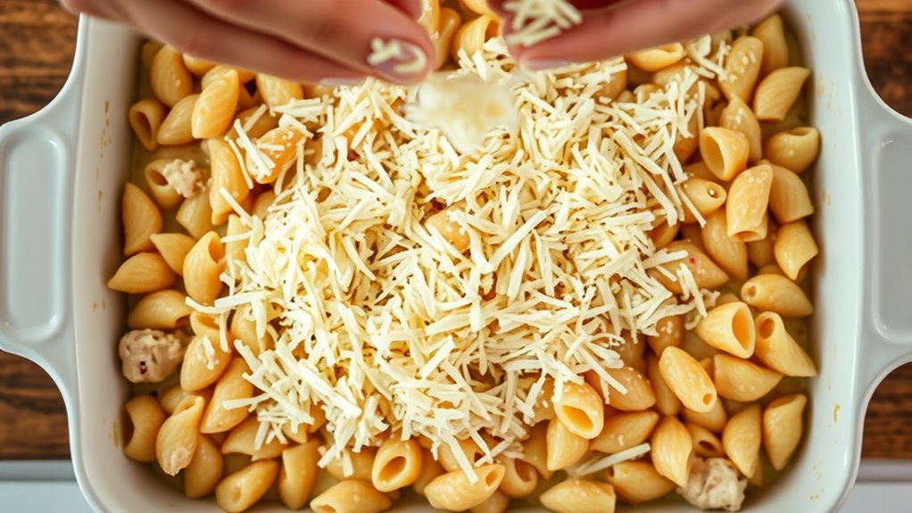 add mozzarella cheese topping