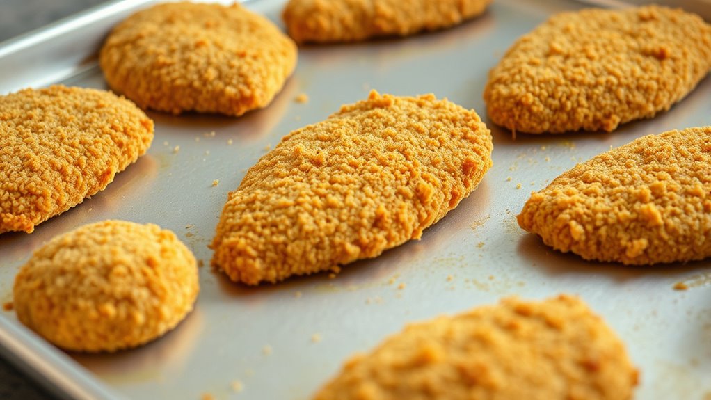 arrange cutlets on sheet