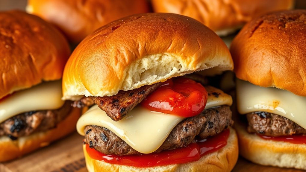 assemble sliders on buns