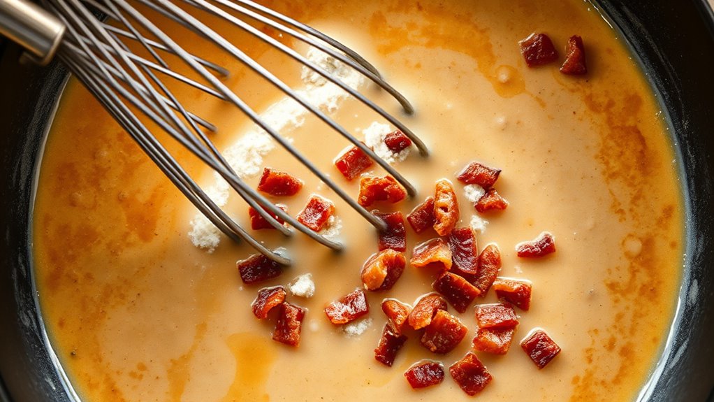 bacon infused gravy preparation